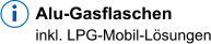 Alu-Gasflaschen inkl. LPG-Mobil-Lösungen